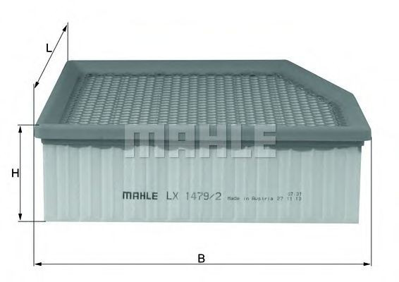 Елемент повітряного фільтра Mahle Original LX14792 ціна, від 17.03 USD